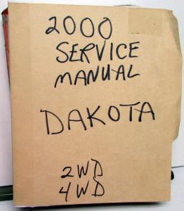 2000 Dodge Dakota Pickup Service Shop Repair Manual