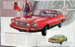 1974 Ford Mustang II Ghia Hardtop 3 Door 2+2 Mach 1 Sales Brochure Original