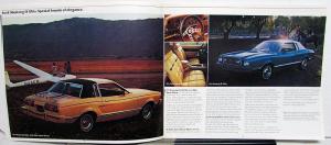 1977 Ford Mustang II Hardtop 2+2 Mach 1 Ghia Sport Cobra II Sales Brochure REV