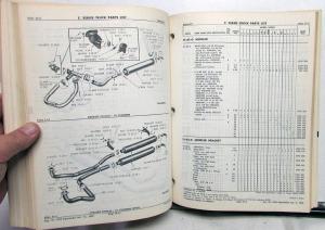 1955 MOPAR Parts List for Dodge Trucks C-Series Excludes Power Wagon & Route Van