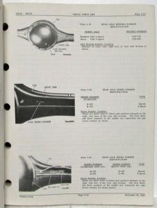 1954 MOPAR Parts List for Dodge Trucks C-Series Excludes Power Wagon & Route Van