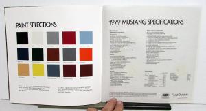 1979 Ford Mustang Sport Ghia Cobra Paint Chips Prestige XL Sales Brochure Orig