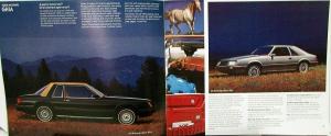 1979 Ford Mustang 2 3 Door Sport Ghia Cobra Color Sales Brochure Original