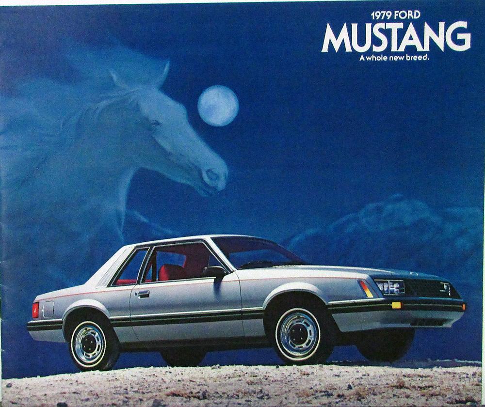 1979 Ford Mustang 2 3 Door Sport Ghia Cobra Color Sales Brochure REVISED Orig