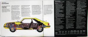 1980 Ford Mustang Sport Ghia Cobra 2- 3- Door Color Sales Brochure Original