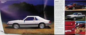 1980 Ford Mustang Sport Ghia Cobra 2- 3- Door Color Sales Brochure REVISED Orig