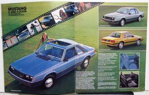1981 Ford Mustang Sport Ghia Cobra 2 Door 3 Door Sales Brochure REVISED Original