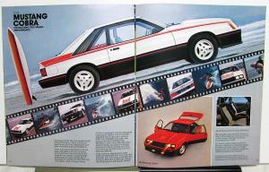 1981 Ford Mustang Sport Ghia Cobra 2 Door 3 Door Sales Brochure REVISED Original
