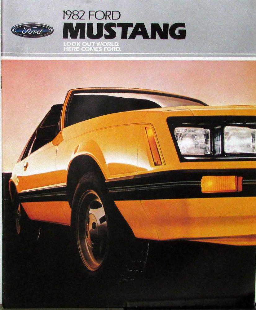 1982 Ford Mustang L GL GLX GT Sales Brochure Original