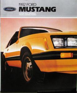 1982 Ford Mustang L GL GLX GT Sales Brochure Original