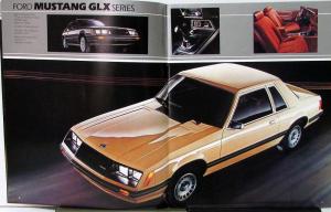 1982 Ford Mustang L GL GLX GT Sales Brochure Original