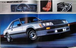 1982 Ford Mustang L GL GLX GT Sales Brochure Original