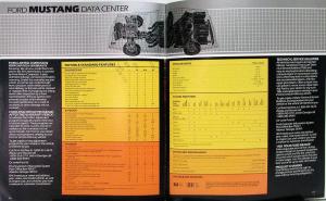 1982 Ford Mustang L GL GLX GT Sales Brochure Original