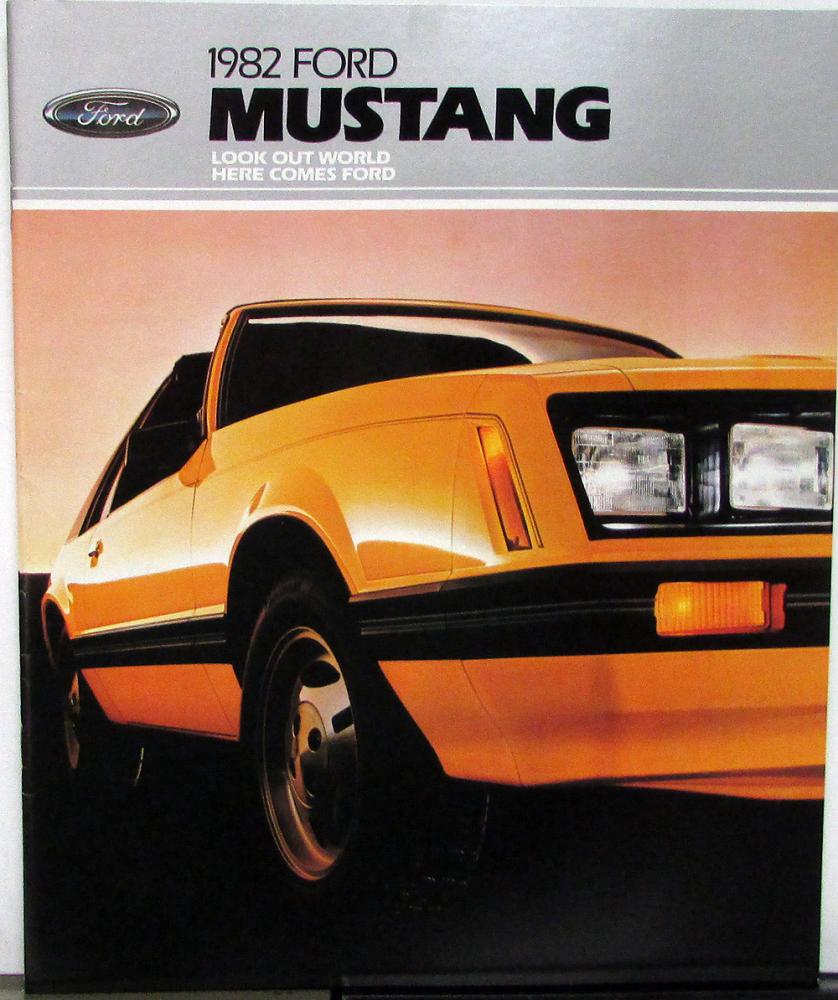 1982 Ford Mustang L GL GLX GT Sales Brochure REVISED Jan 82 Original