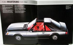 1982 Ford Mustang L GL GLX GT Sales Brochure REVISED Jan 82 Original