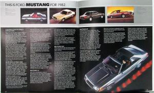 1982 Ford Mustang L GL GLX GT Sales Brochure REVISED Jan 82 Original