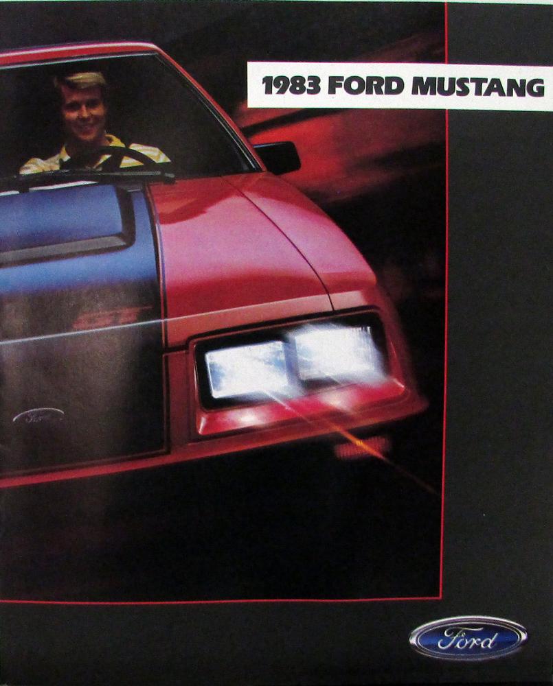 1983 Ford Mustang L GL GLX GT Convertible Sales Brochure Original