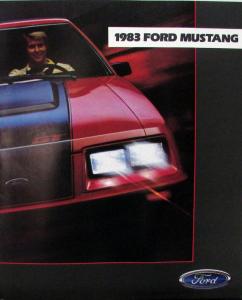 1983 Ford Mustang L GL GLX GT Convertible Sales Brochure Original
