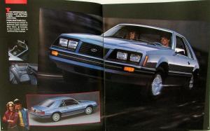 1983 Ford Mustang L GL GLX GT Convertible Sales Brochure Original