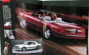 1983 Ford Mustang L GL GLX GT Convertible Sales Brochure Original