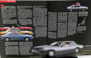 1983 Ford Mustang L GL GLX GT Convertible Sales Brochure Original