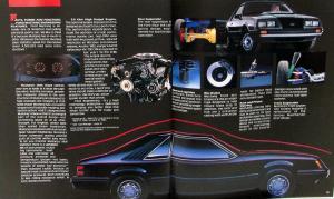 1983 Ford Mustang L GL GLX GT Convertible Sales Brochure Original