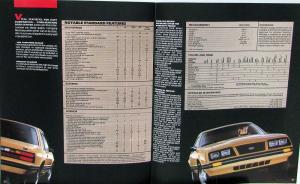 1983 Ford Mustang L GL GLX GT Convertible Sales Brochure Original