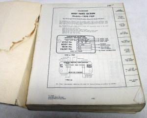 1938-1969 Chevrolet Cars & Trucks Body Parts List & Accessories Book Catalog