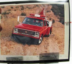 1980 Chevrolet Factory Press Photos and Color Transparencies Collection