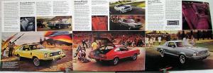 1976 Ford Mustang II Ghia Mach 1 3-Door Hardtop Sales Folder Original Oversized