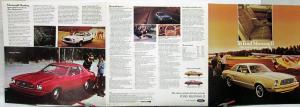 1976 Ford Mustang II Ghia Mach 1 3-Door Hardtop Sales Folder Original Oversized