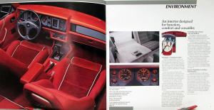 1986 Ford Mustang LX GT SVO Packages Color Trim Sales Brochure Oversized Orig