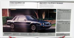 1986 Ford Mustang LX GT SVO Packages Color Trim Sales Brochure Oversized Orig