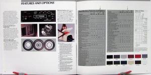 1986 Ford Mustang LX GT SVO Packages Color Trim Sales Brochure Oversized Orig