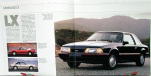 1989 Ford Mustang LX 5.0 GT Packages Options Sales Brochure Oversized Original