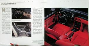 1989 Ford Mustang LX 5.0 GT Packages Options Sales Brochure Oversized Original