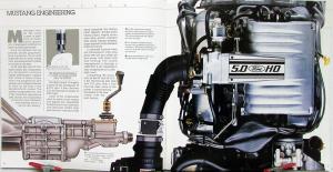 1989 Ford Mustang LX 5.0 GT Packages Options Sales Brochure Oversized Original