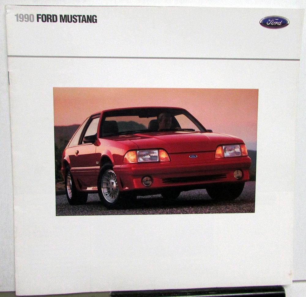 1990 Ford Mustang LX 5.0 GT LX Packages Options Sales Brochure Oversized Orig