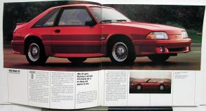 1990 Ford Mustang LX 5.0 GT LX Packages Options Sales Brochure Oversized Orig