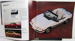 1990 Ford Mustang LX 5.0 GT LX Packages Options Sales Brochure Oversized Orig