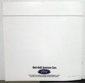 1990 Ford Mustang LX 5.0 GT LX Packages Options Sales Brochure Oversized Orig