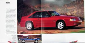 1991 Ford Mustang LX 5.0L GT LX Packages Options Sales Brochure Oversized Orig