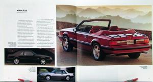 1991 Ford Mustang LX 5.0L GT LX Packages Options Sales Brochure Oversized Orig