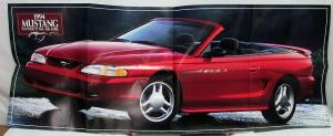 1994 Ford Mustang Motor Trend Car of the Year Poster Sales Folder Orig Oversized