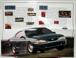 1994 Ford Mustang Motor Trend Car of the Year Poster Sales Folder Orig Oversized