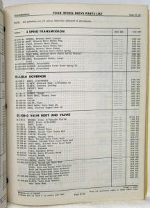 1957 MOPAR Parts List for Dodge Trucks K-Series