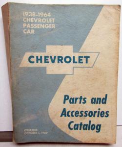 1938-1964 Chevrolet Passenger Car Chassis & Body Parts Catalog BelAir Impala 150