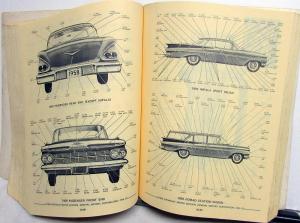 1938-1964 Chevrolet Passenger Car Chassis & Body Parts Catalog BelAir Impala 150