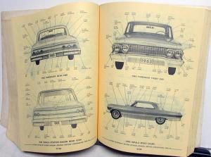 1938-1964 Chevrolet Passenger Car Chassis & Body Parts Catalog BelAir Impala 150