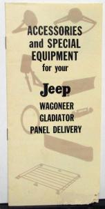1965 Jeep Sales Brochure Mailer Accessories Special Equipment Wagoneer Gladiator